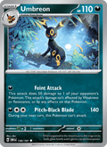 Umbreon 130/197 Obsidian Flames English Pokémon card