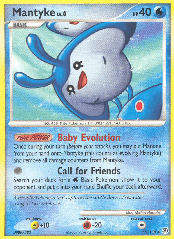 Mantyke 55/130 — Diamond & Pearl [EN] — FrostPeak Collectibles