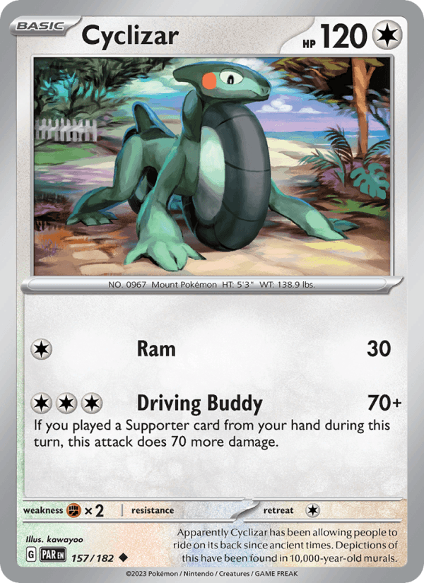Cyclizar 157/182 Paradox Rift English Pokémon card