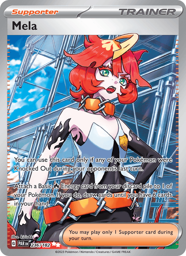 Mela 236/182 Paradox Rift English Pokémon card