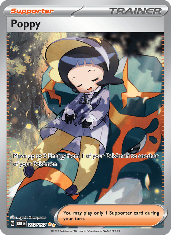 Poppy 227/197 Obsidian Flames English Pokémon card