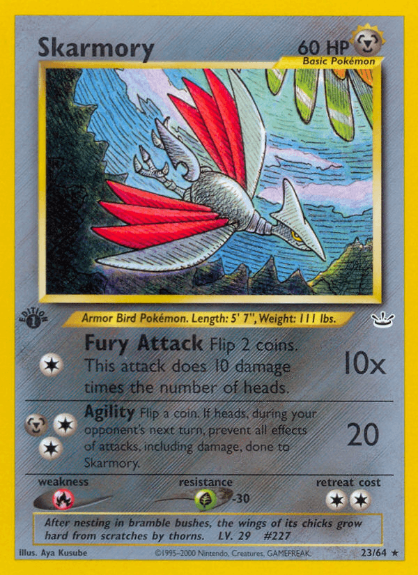 Skarmory 23 Neo Revelation English Pokemon card
