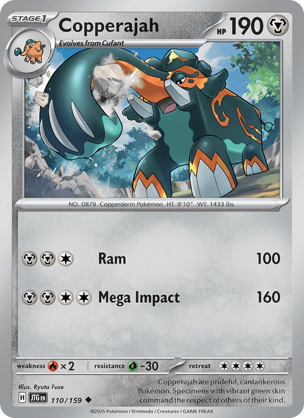 Copperajah 110/159 Journey Together English Pokémon card