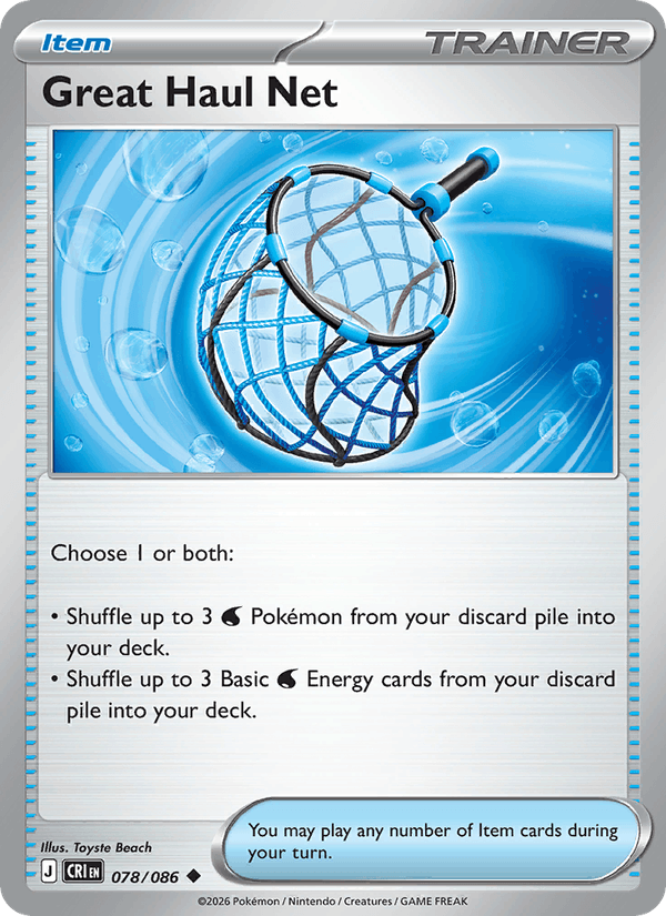 Great Haul Net 78/86 Chaos Rising English Pokémon card