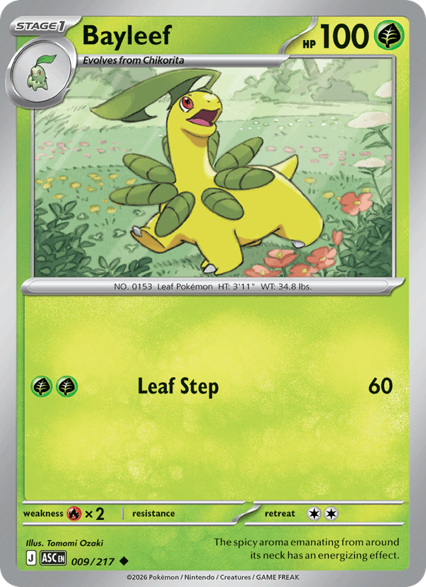 Bayleef 9/217 Ascended Heroes English Pokémon card