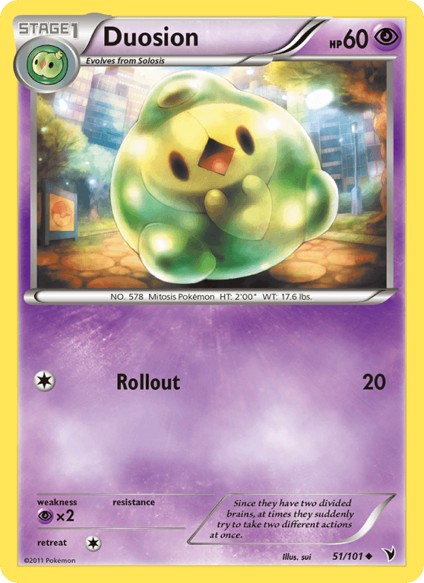 Duosion 51/101 Noble Victories English Pokémon card