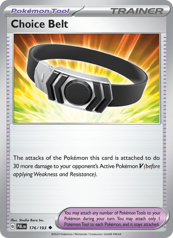 Choice Belt 176/193 Paldea Evolved English Pokémon card