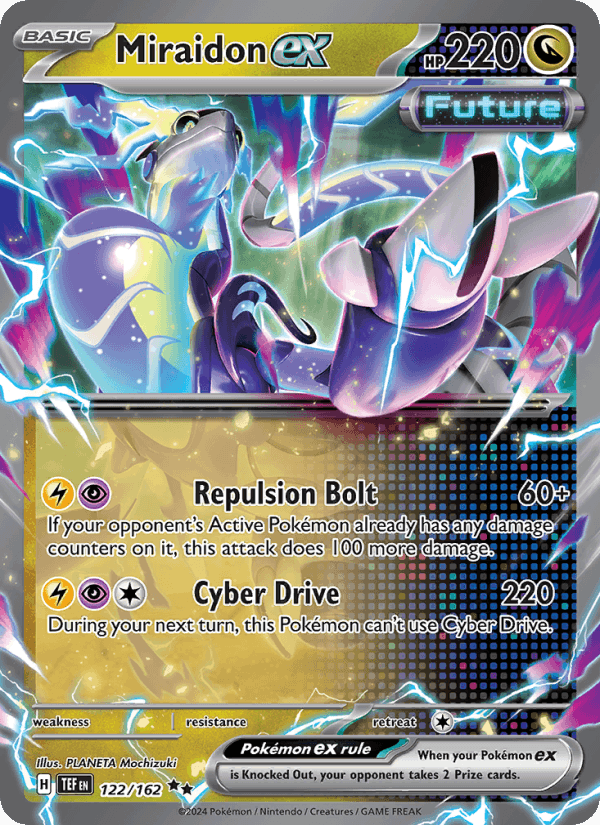 Miraidon ex 122/162 Temporal Forces English Pokémon card
