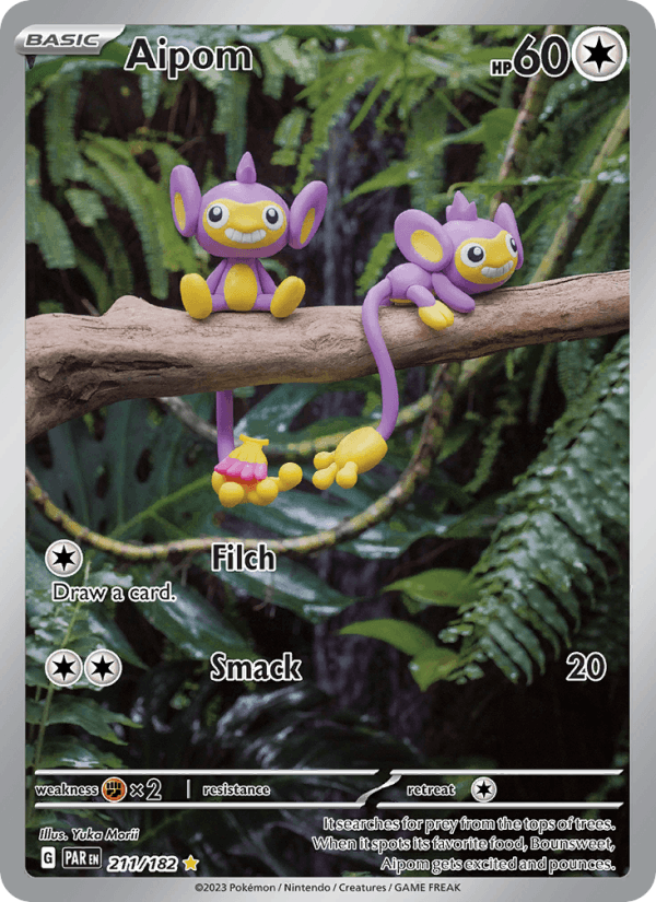 Aipom 211/182 Paradox Rift English Pokémon card