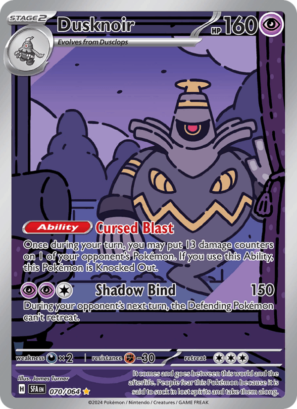 Dusknoir 70/64 Shrouded Fable English Pokémon card