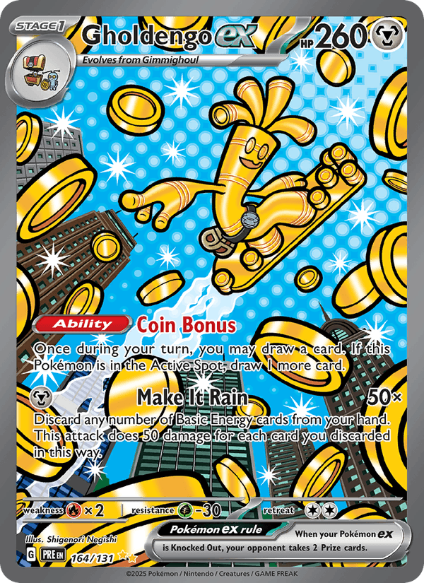 Gholdengo ex 164/131 Prismatic Evolutions English Pokémon card