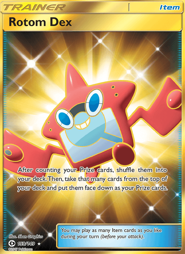 Rotom Dex 159/149 Sun & Moon Base Set English Pokémon card