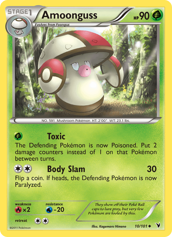 Amoonguss 10/101 Noble Victories English Pokémon card