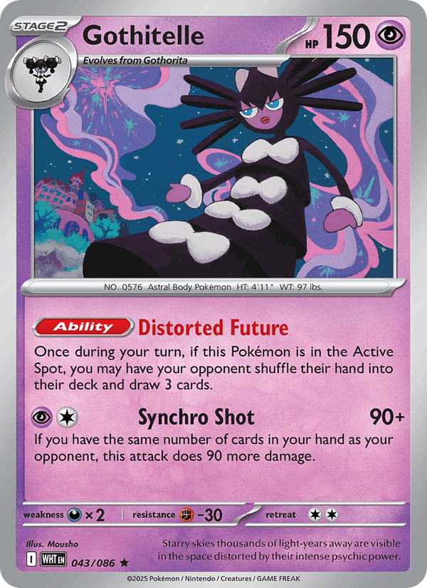 Gothitelle 43/86 White Flare English Pokémon card