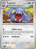 Exploud 150/182 Paradox Rift English Pokémon card