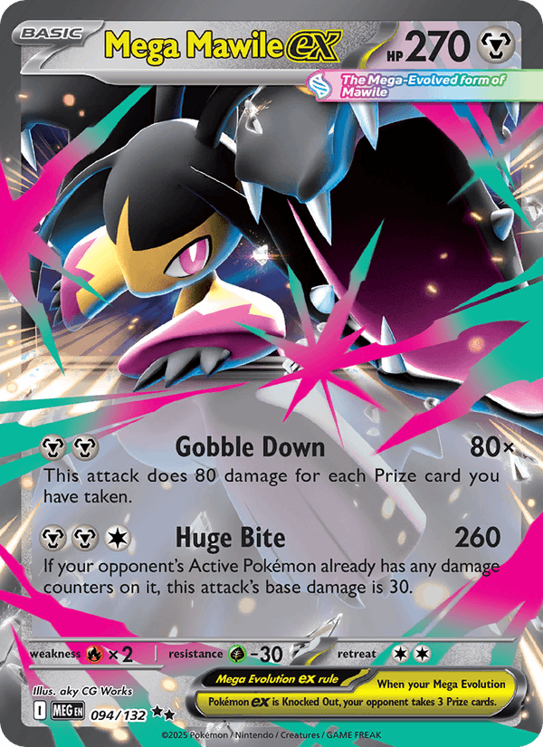 Mega Mawile ex 94/132 Mega Evolution English Pokémon card