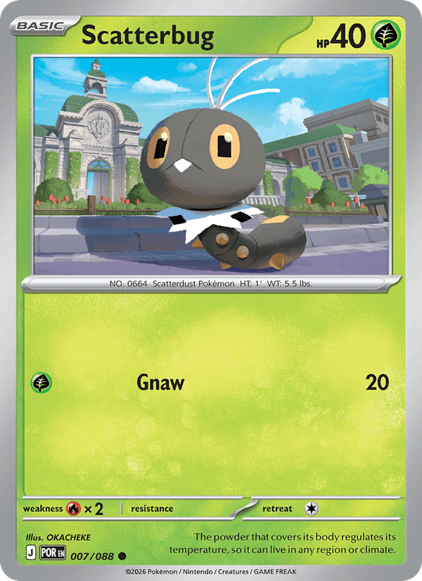 Scatterbug 7/88 Perfect Order English Pokémon card
