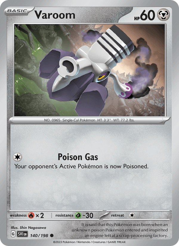 Varoom 140/198 Scarlet & Violet English Pokémon card