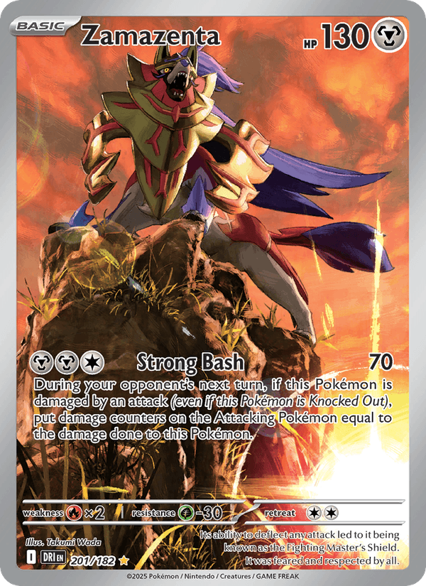Zamazenta 201/182 Destined Rivals English Pokémon card