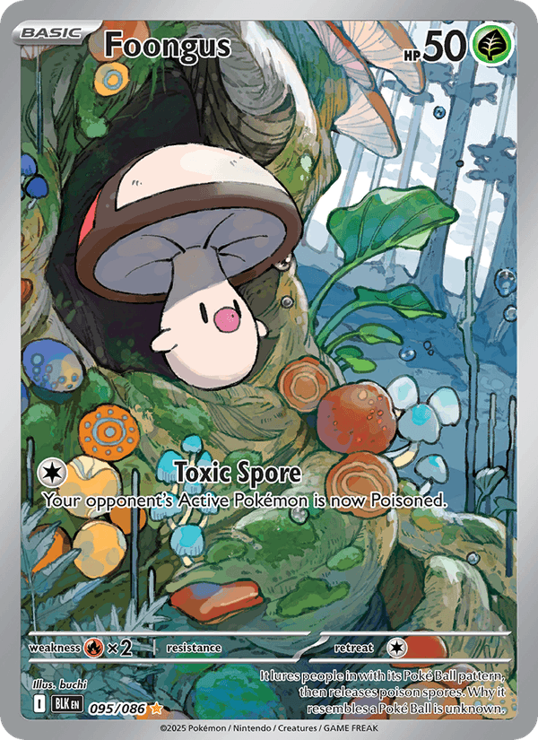 Foongus 95/86 Black Bolt English Pokémon card