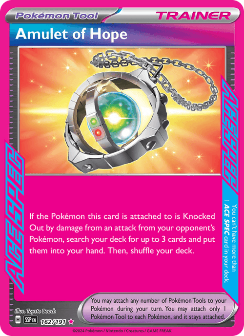 Amulet of Hope 162/191 Surging Sparks English Pokémon card