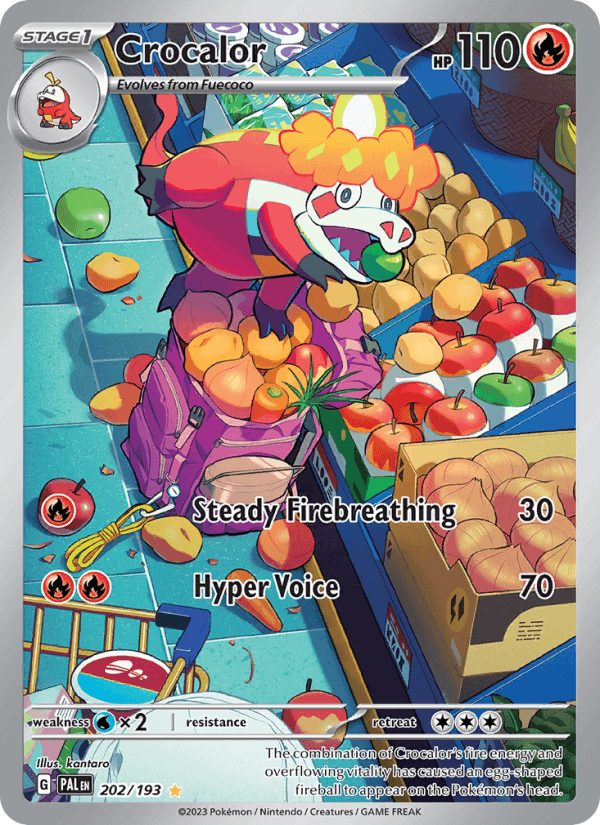 Crocalor 202/193 Paldea Evolved English Pokémon card