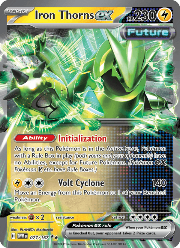 Iron Thorns ex 77/167 Twilight Masquerade English Pokémon card