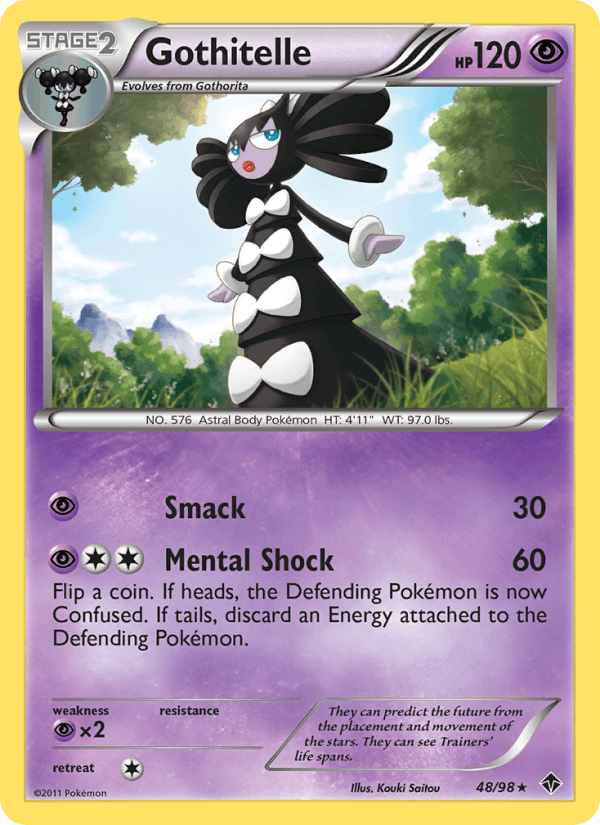 Gothitelle 48/98 Emerging Powers English Pokémon card