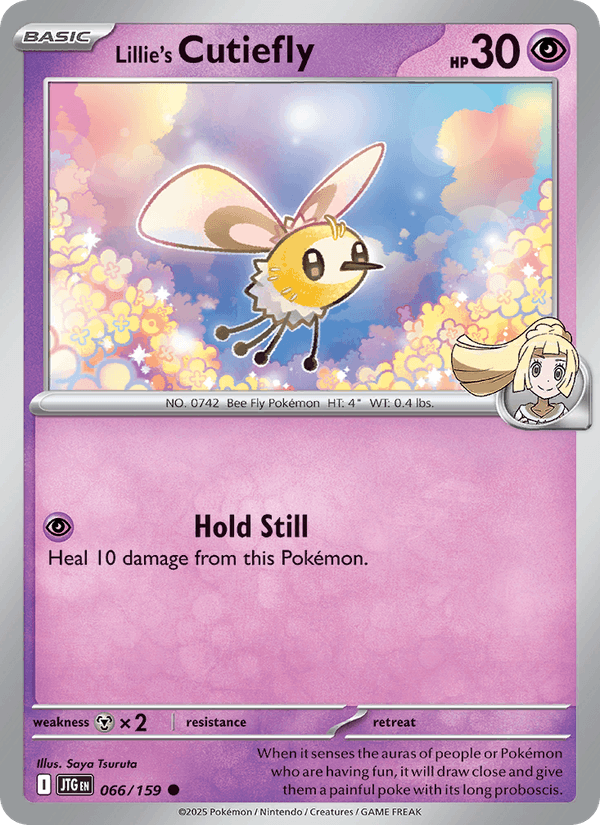 Lillie's Cutiefly 66/159 Journey Together English Pokémon card