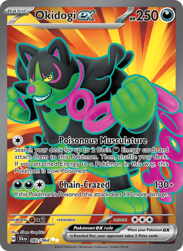 Okidogi ex 82/64 Shrouded Fable English Pokémon card