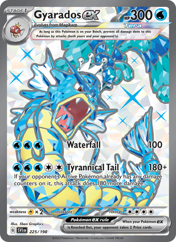 Gyarados ex 225/198 Scarlet & Violet English Pokémon card