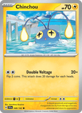 Chinchou 48/142 Stellar Crown English Pokémon card