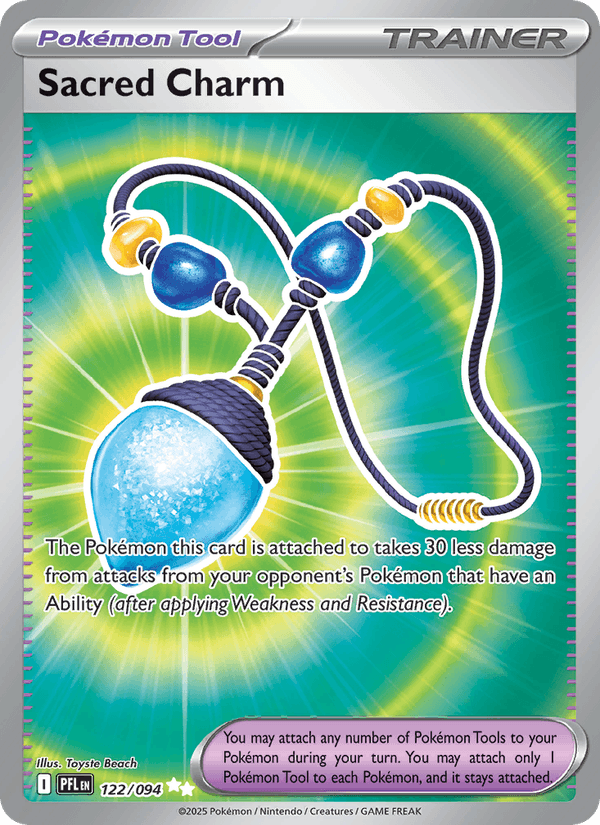 Sacred Charm 122/94 Phantasmal Flames English Pokémon card