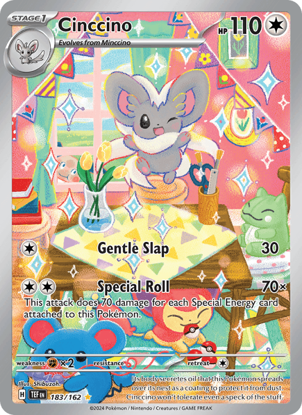 Cinccino 183/162 Temporal Forces English Pokémon card