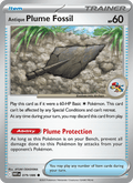 Antique Plume Fossil 79/86 White Flare English Pokémon card