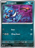Croagunk 130/198 Scarlet & Violet English Pokémon card