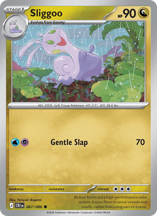 Sliggoo 67/86 Chaos Rising English Pokémon card
