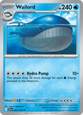Wailord 41/159 Journey Together English Pokémon card
