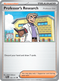 Professor's Research 122/131 Prismatic Evolutions English Pokémon card