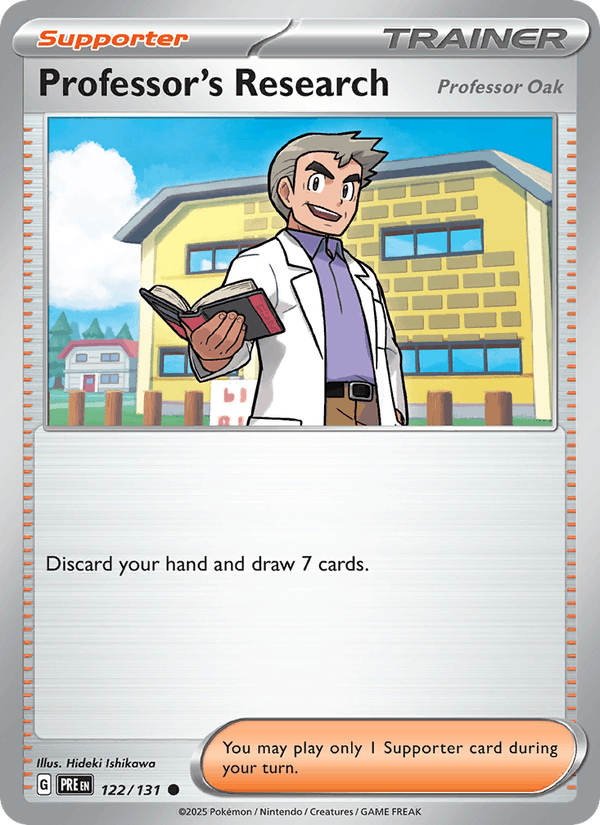 Professor's Research 122/131 Prismatic Evolutions English Pokémon card