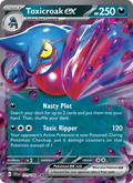 Toxicroak ex 131/198 Scarlet & Violet English Pokémon card