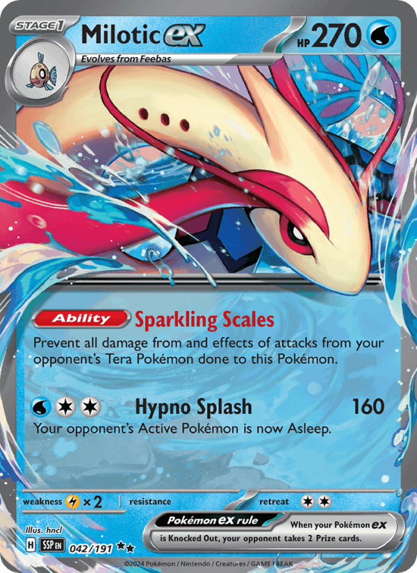 Milotic ex 42/191 Surging Sparks English Pokémon card