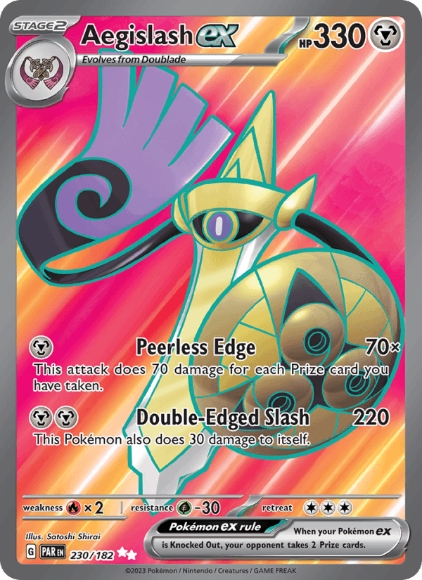Aegislash ex 230/182 Paradox Rift English Pokémon card