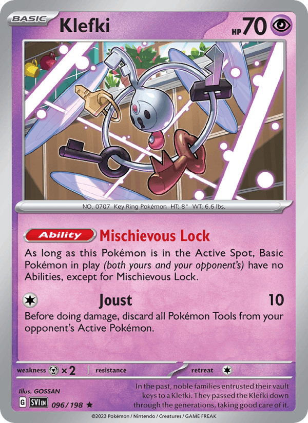 Klefki 96/198 Scarlet & Violet English Pokémon card