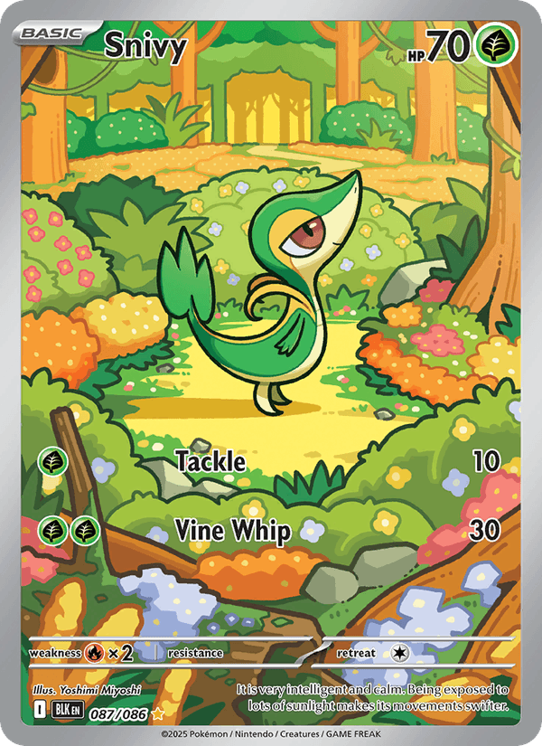 Snivy 87/86 Black Bolt English Pokémon card