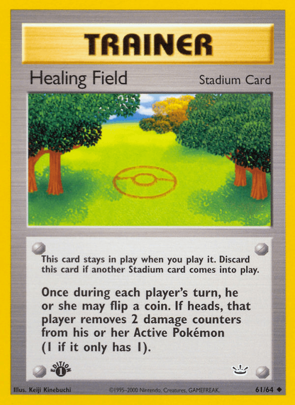 Healing Field 61 Neo Revelation English Pokemon card