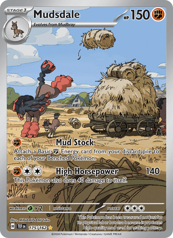 Mudsdale 175/162 Temporal Forces English Pokémon card
