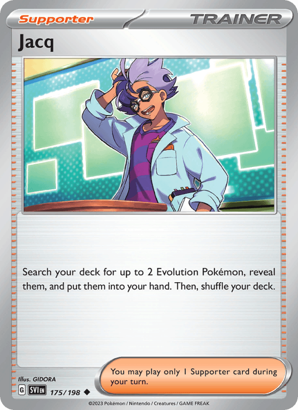 Jacq 175/198 Scarlet & Violet English Pokémon card