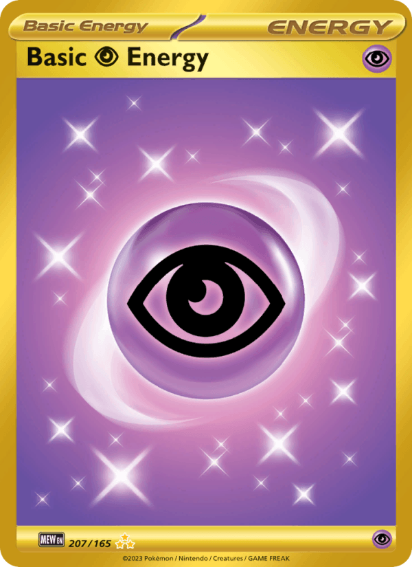 Basic Psychic Energy 207/165 151 English Pokémon card