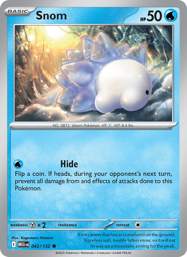 Snom 42/132 Mega Evolution English Pokémon card